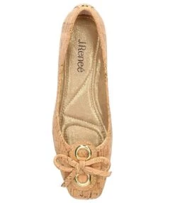 J. Renee Edie Cork Square Toe Bow Dress Flats -Hummel Winkel 00000000 zi 98841e4c 13d0 4c75 8323 b42cc8de79f1 05 ai