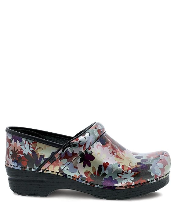 Dansko Professional Boho Flower Print Patent Leather Clogs 3 Dansko Professional Boho Flower Print Patent Leather Clogs