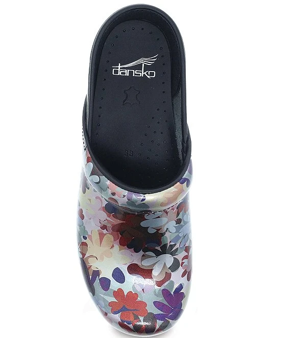 Dansko Professional Boho Flower Print Patent Leather Clogs 8 Dansko Professional Boho Flower Print Patent Leather Clogs - Afbeelding 6