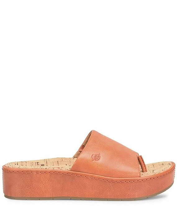 Born Sharr Leather Platform Thong Sandals 7 Born Sharr Leather Platform Thong Sandals - Afbeelding 5