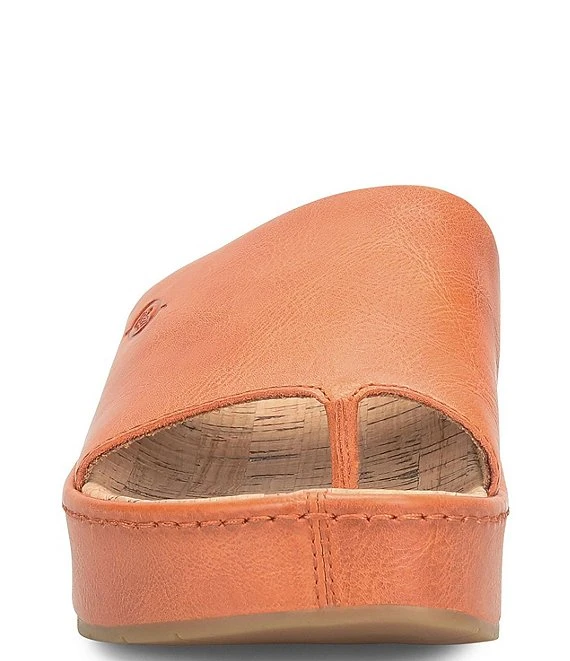 Born Sharr Leather Platform Thong Sandals 5 Born Sharr Leather Platform Thong Sandals - Afbeelding 3