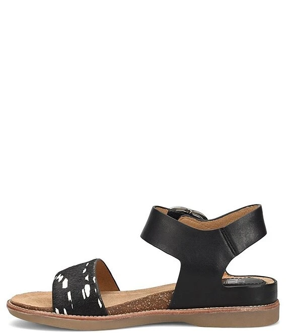 Sofft Bali Leather Printed Calf Hair Accent Sandals 7 Sofft Bali Leather Printed Calf Hair Accent Sandals - Afbeelding 5