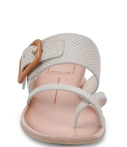 Dolce Vita Perris Buckle Snake Embossed Leather Toe Loop Thong Sandals -Hummel Winkel 00000000 zi 9deeffa5 c1bf 4c27 b85a 7af950fc6edf 06 ai