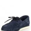 Section X Men's Martin Two-Eye Lace Suede Boat Shoes