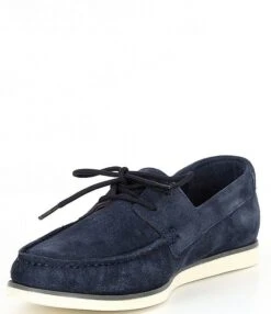 Section X Men's Martin Two-Eye Lace Suede Boat Shoes