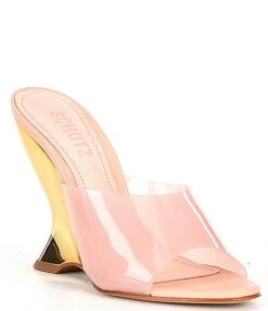 Schutz Aprill Vinyl Wedge Dress Slides -Hummel Winkel 00000000 zi a1b75b43 f048 426c 9185 2ee347ab74db