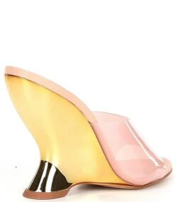 Schutz Aprill Vinyl Wedge Dress Slides -Hummel Winkel 00000000 zi a1b75b43 f048 426c 9185 2ee347ab74db 01 ai