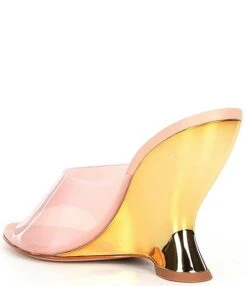 Schutz Aprill Vinyl Wedge Dress Slides -Hummel Winkel 00000000 zi a1b75b43 f048 426c 9185 2ee347ab74db 02 ai