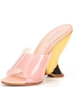 Schutz Aprill Vinyl Wedge Dress Slides -Hummel Winkel 00000000 zi a1b75b43 f048 426c 9185 2ee347ab74db 03 ai