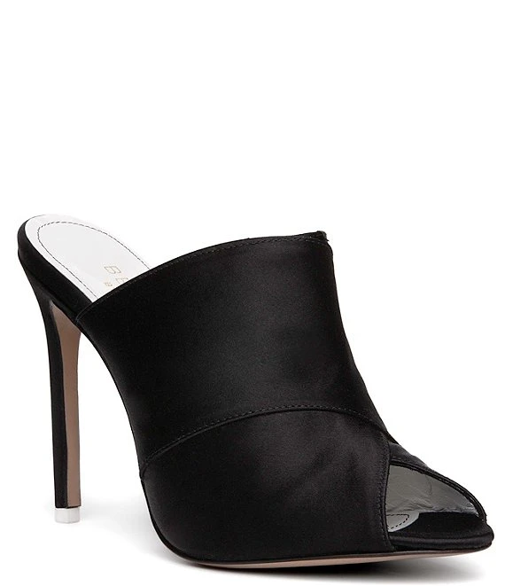 BEAUTIISOLES Cindy Satin Peep Toe Dress Mules 7 BEAUTIISOLES Cindy Satin Peep Toe Dress Mules - Afbeelding 5