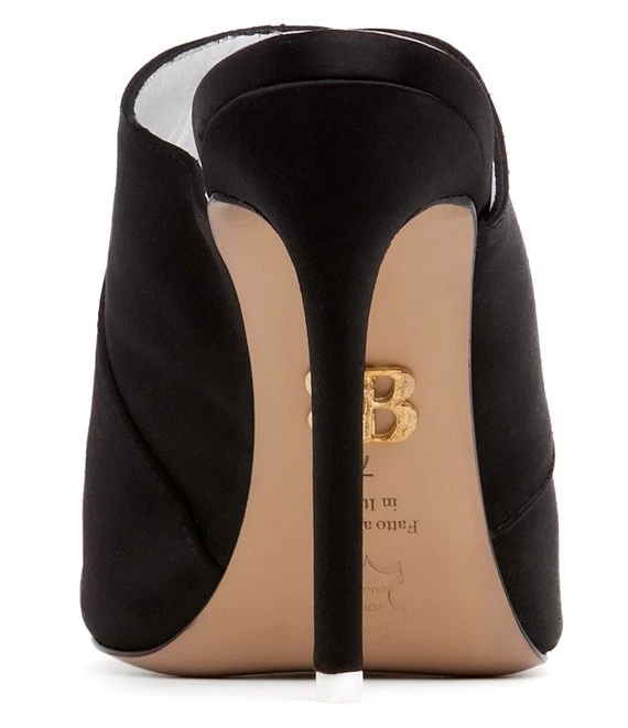 BEAUTIISOLES Cindy Satin Peep Toe Dress Mules 3 BEAUTIISOLES Cindy Satin Peep Toe Dress Mules