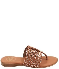 Andre Assous Nice Woven Metallic Demi Wedge Thong Sandals -Hummel Winkel 00000000 zi a36e5c6d 8707 4c38 a713 8863a31389ff 01 ai