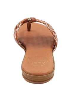 Andre Assous Nice Woven Metallic Demi Wedge Thong Sandals -Hummel Winkel 00000000 zi a36e5c6d 8707 4c38 a713 8863a31389ff 03 ai