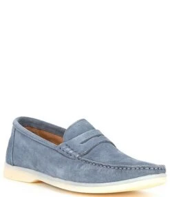 Flag LTD. Men's Tommy Kidsuede Leather Penny Loafer Moccasins -Hummel Winkel 00000000 zi a95f10bb 4c42 4e1b 8e93 6f8a5a738c19