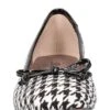 J. Renee Hirabelle Houndstooth Fabric Square Toe Bow Flats -Hummel Winkel 00000000 zi a9c5bb8e d485 4c2e aeb9 e4f6e134586c 05 ai