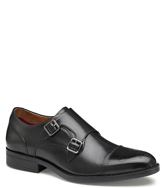 Johnston & Murphy Men's Hawthorn Double Buckle Monk Strap Dress Shoes 7 Johnston & Murphy Men's Hawthorn Double Buckle Monk Strap Dress Shoes - Afbeelding 5