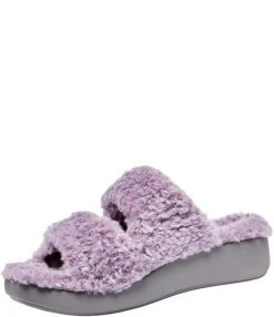Alegria Chillery Faux Fur Sherpa Adjustable Slides -Hummel Winkel 00000000 zi ac50b7e0 a03c 4fdc be07 4ec1fff566a4 03 ai