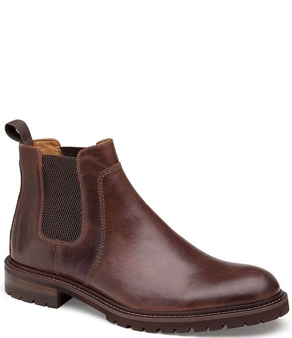 Johnston & Murphy Men's Barrett Leather Chelsea Boots 4 Johnston & Murphy Men's Barrett Leather Chelsea Boots - Afbeelding 2