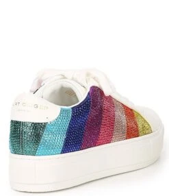 Kurt Geiger London Laney Metallic Rainbow Stripe Rhinestone Embellished Platform Sneakers -Hummel Winkel 00000000 zi b32f426e b0d1 45db 9c89 15f35598ce09 01 ai