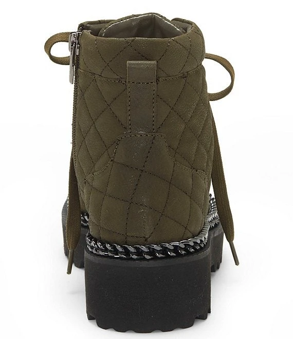 Vince Camuto Maissa Quilted Suede Chain Detail Chunky Lug Sole Hiker Boots 5 Vince Camuto Maissa Quilted Suede Chain Detail Chunky Lug Sole Hiker Boots - Afbeelding 3