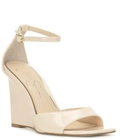 Jessica Simpson Leehi Patent Wedge Sandals -Hummel Winkel 00000000 zi b8d853c5 a72a 4ca1 a087 5651f02922aa