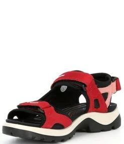 ECCO Yucatan Adjustable Strap Leather Sandals