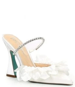 Blue By Betsey Johnson Jayde Satin Ruffle Rhinestone Dress Mules -Hummel Winkel 00000000 zi be629f38 2d0a 4642 960a dc75d6586d74