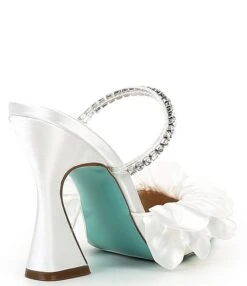 Blue By Betsey Johnson Jayde Satin Ruffle Rhinestone Dress Mules -Hummel Winkel 00000000 zi be629f38 2d0a 4642 960a dc75d6586d74 01 ai