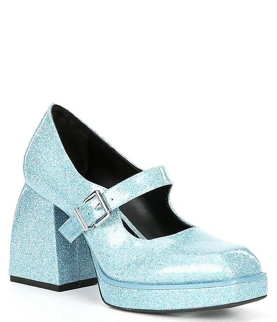 GB 2-Night Glitter Mary Jane Platform Pumps 7 GB 2-Night Glitter Mary Jane Platform Pumps - Afbeelding 5