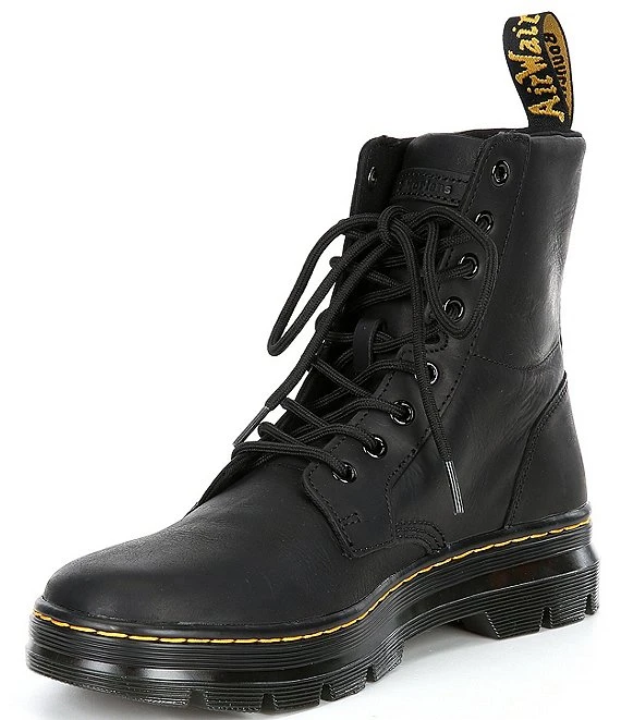 Dr. Martens Men's Combs Leather Boots 8 Dr. Martens Men's Combs Leather Boots - Afbeelding 6