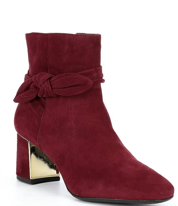 Alex Marie Dashauna Suede Ankle Bow Booties 3 Alex Marie Dashauna Suede Ankle Bow Booties