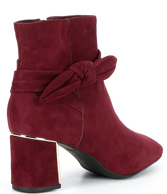 Alex Marie Dashauna Suede Ankle Bow Booties 4 Alex Marie Dashauna Suede Ankle Bow Booties - Afbeelding 2