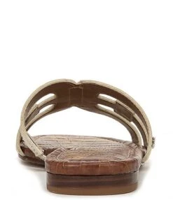 Sam Edelman Bay Metallic Double E Logo Slide Sandals -Hummel Winkel 00000000 zi c29ab414 f94d 438b 81eb 23d0c51a6a1a 03 ai