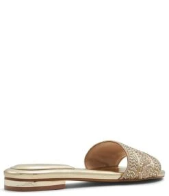 ALDO Ghalia Metallic Chevron Rhinestone Slides -Hummel Winkel 00000000 zi c3a002a4 9e08 4af6 b94c 28802e6095c8 02 ai