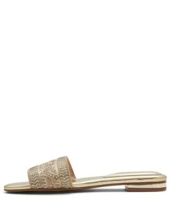 ALDO Ghalia Metallic Chevron Rhinestone Slides -Hummel Winkel 00000000 zi c3a002a4 9e08 4af6 b94c 28802e6095c8 03 ai