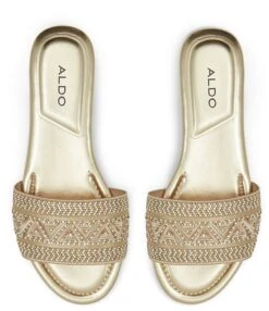 ALDO Ghalia Metallic Chevron Rhinestone Slides -Hummel Winkel 00000000 zi c3a002a4 9e08 4af6 b94c 28802e6095c8 05 ai