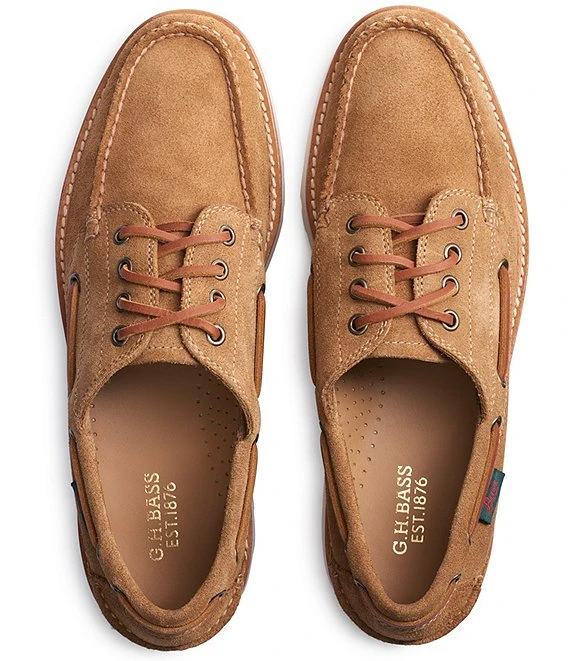 G.H. Bass Men's Ranger Camp Suede Lug Sole Moccasins 3 G.H. Bass Men's Ranger Camp Suede Lug Sole Moccasins
