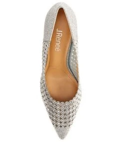 J. Renee Sesily Dance Glitter Fabric Rhinestone Cutout Pointed Toe Pumps -Hummel Winkel 00000000 zi c4f34ce9 4a7d 4864 965f e45ebe260d40 05 ai