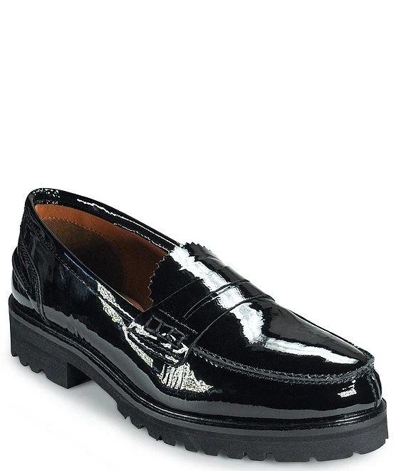Band Of The Free Alder Patent Leather Lug Sole Penny Loafers 3 Band Of The Free Alder Patent Leather Lug Sole Penny Loafers