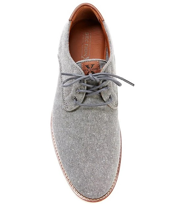 Section X Men's Thomas Fabric Lace-Up Detail Oxfords 7 Section X Men's Thomas Fabric Lace-Up Detail Oxfords - Afbeelding 5