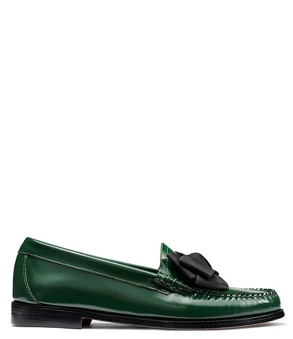 G.H. Bass Women's Lillian Bow Weejun Leather Loafers 4 G.H. Bass Women's Lillian Bow Weejun Leather Loafers - Afbeelding 2
