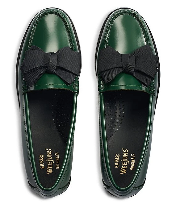 G.H. Bass Women's Lillian Bow Weejun Leather Loafers 8 G.H. Bass Women's Lillian Bow Weejun Leather Loafers - Afbeelding 6