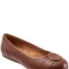 SoftWalk Savannah Leather Buckled Slip-On Flats