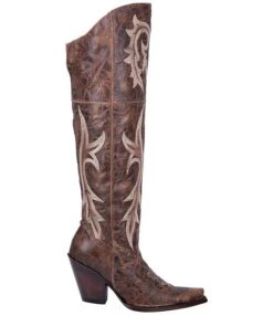 Dan Post Jilted Leather Over-The-Knee Western Boots -Hummel Winkel 00000000 zi c9863213 1f4a 4cd9 8e28 b86b34fba58c 01 ai