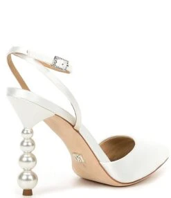 Badgley Mischka Indie Satin Pearl Heel Pumps -Hummel Winkel 00000000 zi ca59146a 42f9 406f a2e6 98ce6c07e90b 01 ai
