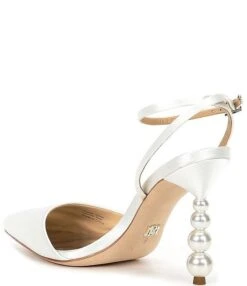 Badgley Mischka Indie Satin Pearl Heel Pumps -Hummel Winkel 00000000 zi ca59146a 42f9 406f a2e6 98ce6c07e90b 02 ai