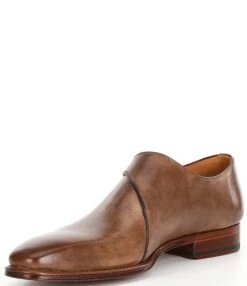 Magnanni Men's Hermosa Leather Monk Straps