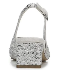 Franco Sarto Racer 3 Rhinestone Fabric Sling Pumps -Hummel Winkel 00000000 zi cfc49c97 3de1 49b5 be97 f6bce5aa8960 02 ai