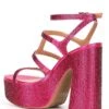 Jessica Simpson Meitini Rhinestone Caged Platform Dress Sandals