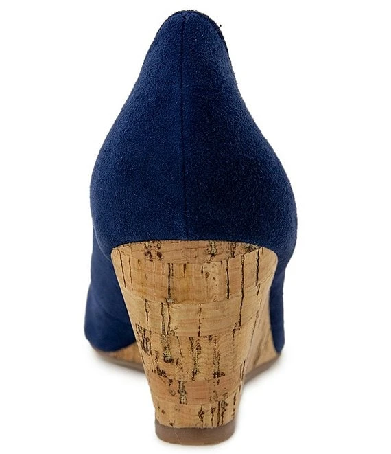 Andre Assous Khloe Suede Cork Wedge Pumps 7 Andre Assous Khloe Suede Cork Wedge Pumps - Afbeelding 5